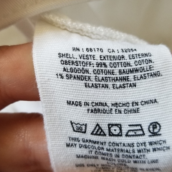 Anthropologie Chino Relaxed White Embroidered Pant - Picture 8 of 11